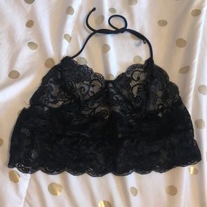 Halter lace bralette